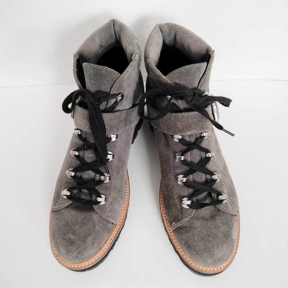 Marc Fisher Ltd Gray Indre Suede Boots 9.5M Buckl… - image 2