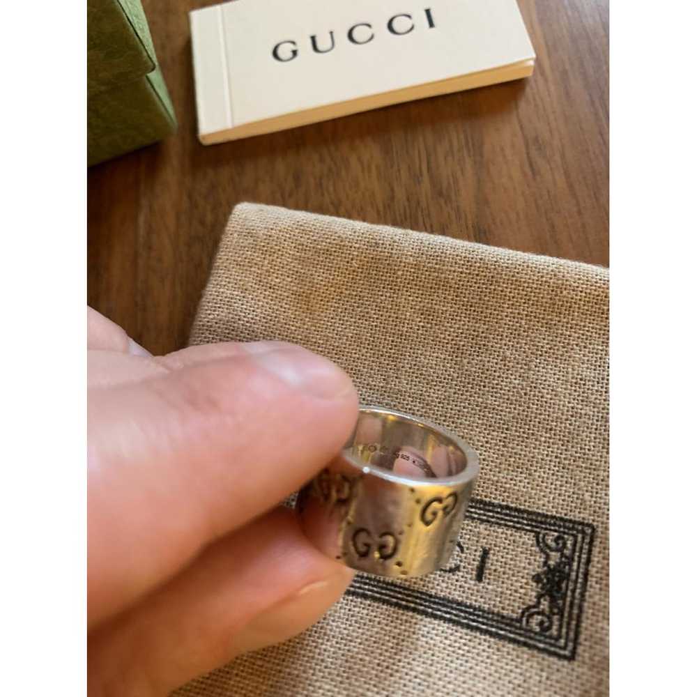 Gucci Icon silver ring - image 4