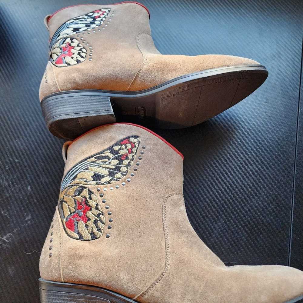 LKNW LAREDO COWBOY BOOTS - SUEDE TAUPE EMBROIDERE… - image 9