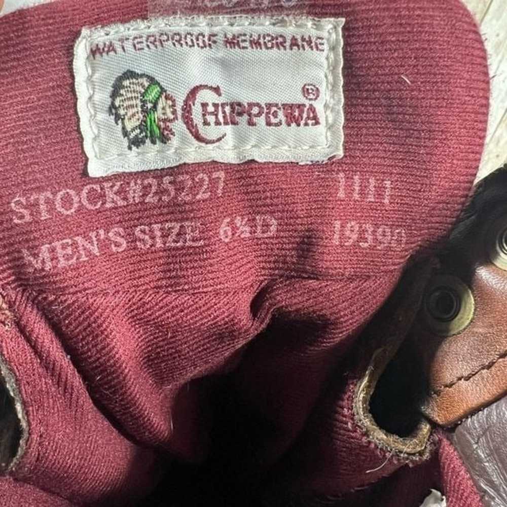 Chippewa steel toe boots Mens 6.5 Womens 8 - image 8