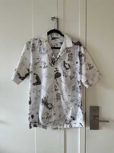 Rhude Rhude All Over Print Camp Collar Shirt