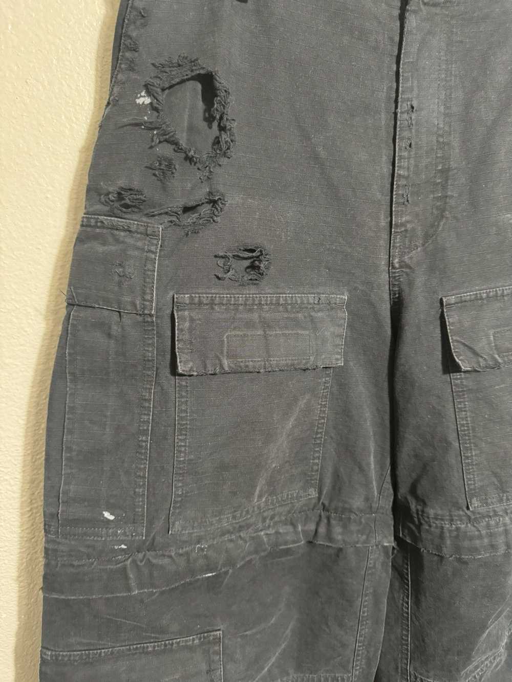 Balenciaga Balenciaga Distressed Large Cargo Pants - image 3