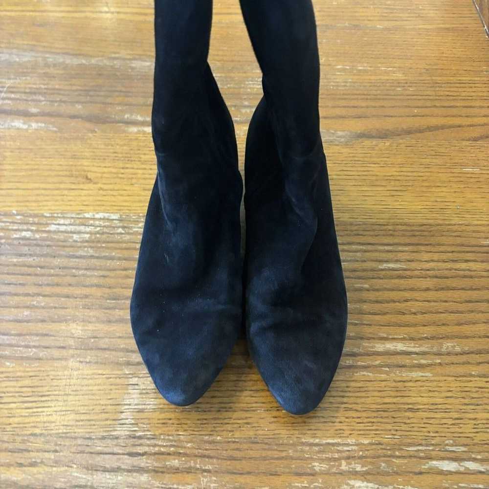 New COLE HAAN Wedge Black Knee-High Suede Boots S… - image 4