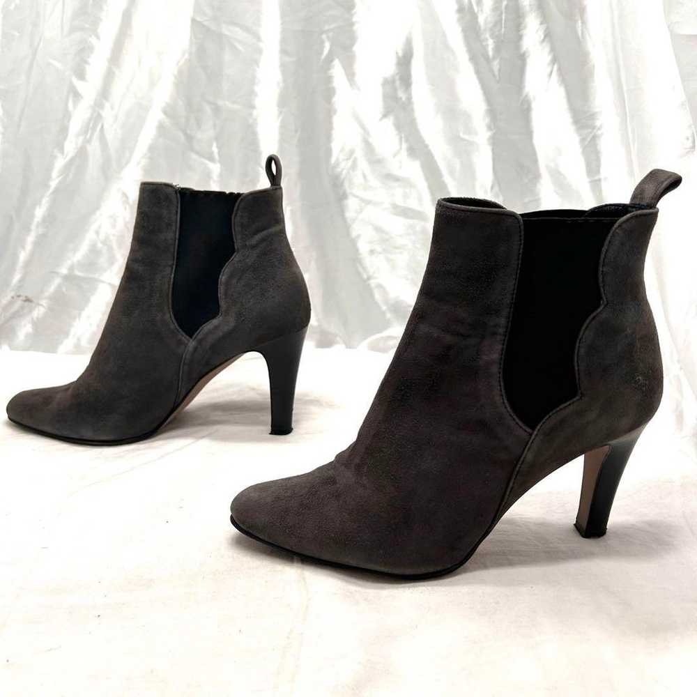 【Classic】LANVIN Suede Side Gore Boots with High H… - image 5