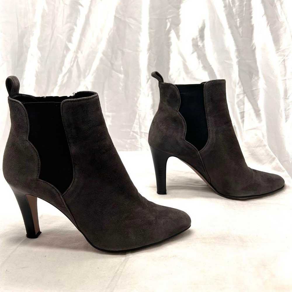 【Classic】LANVIN Suede Side Gore Boots with High H… - image 6