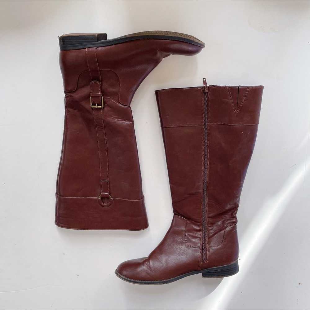 Brown Leather Knee-High Boots - image 1