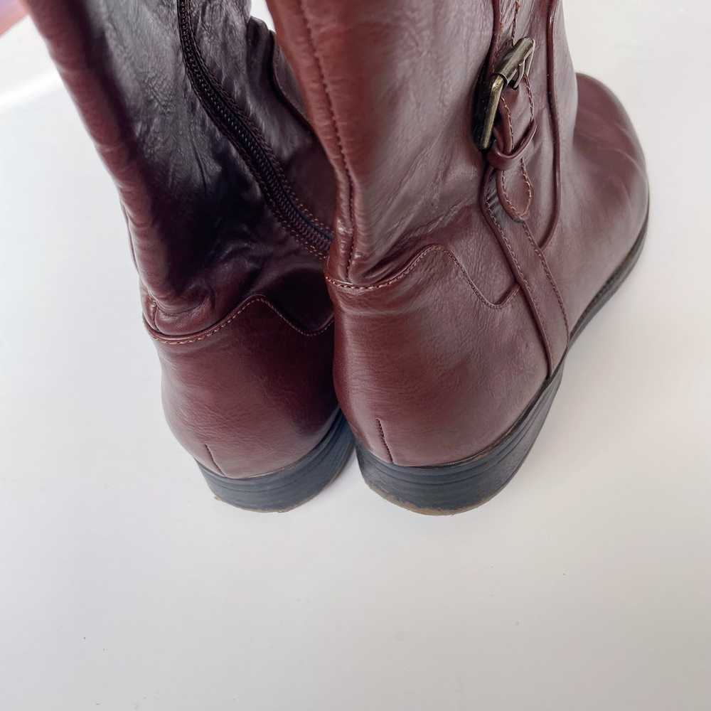 Brown Leather Knee-High Boots - image 4