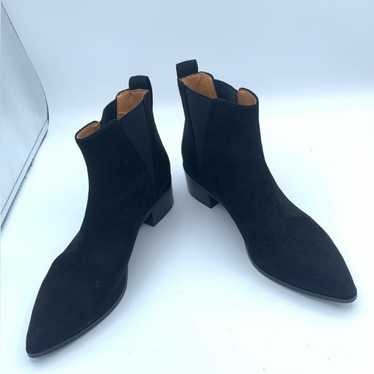 J. Crew suede black ankle boots size 7.5 - image 1