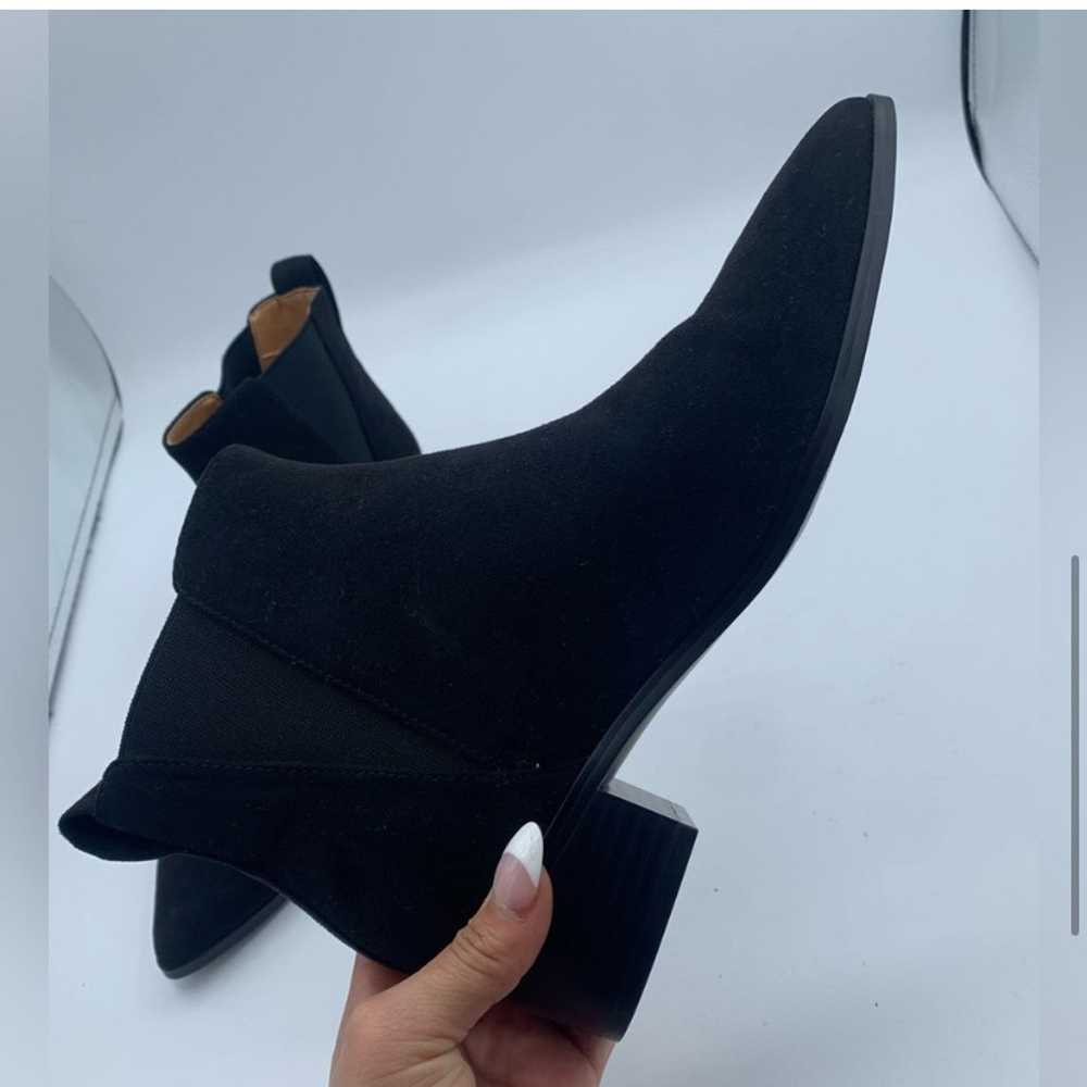 J. Crew suede black ankle boots size 7.5 - image 4