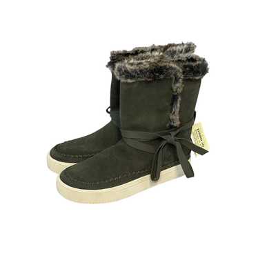 TOMS Vista Faux Fur Lined Forest Green Waterproof 