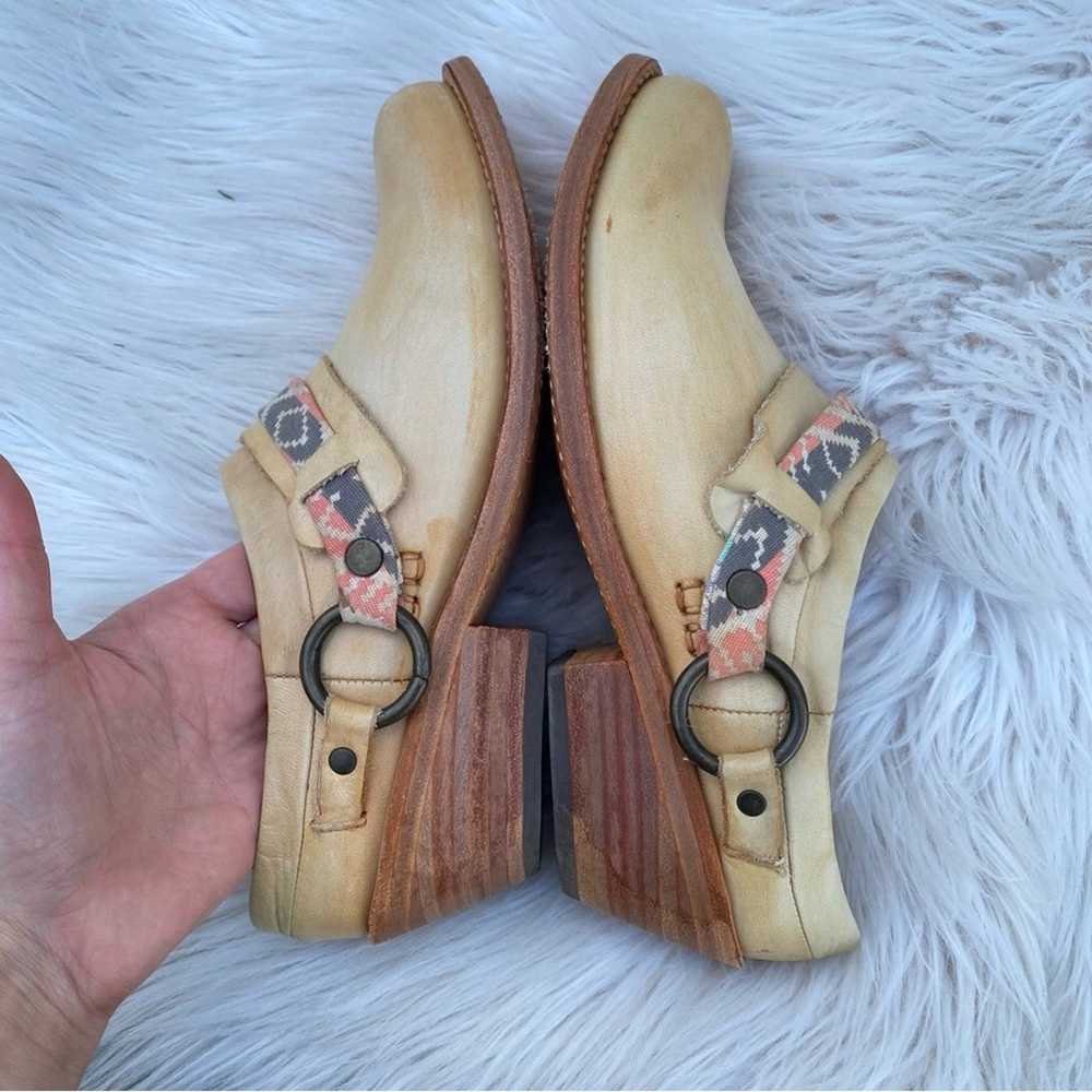 Bed Stu Aztec Leather Clog Western Mules Shoes 9.5 - image 7