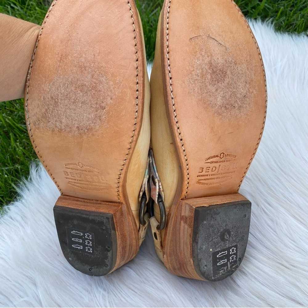 Bed Stu Aztec Leather Clog Western Mules Shoes 9.5 - image 9