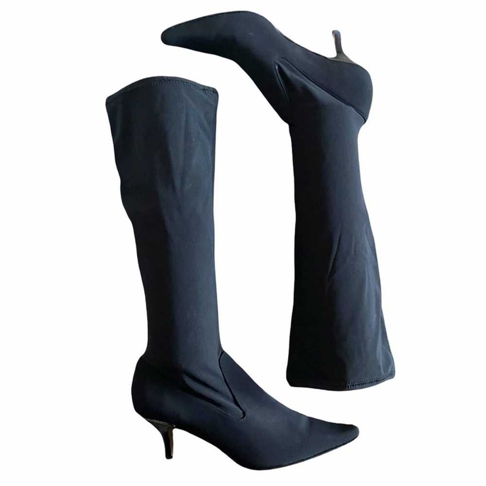 Donald J. Pliner black Nikko tall elastic boots s… - image 1