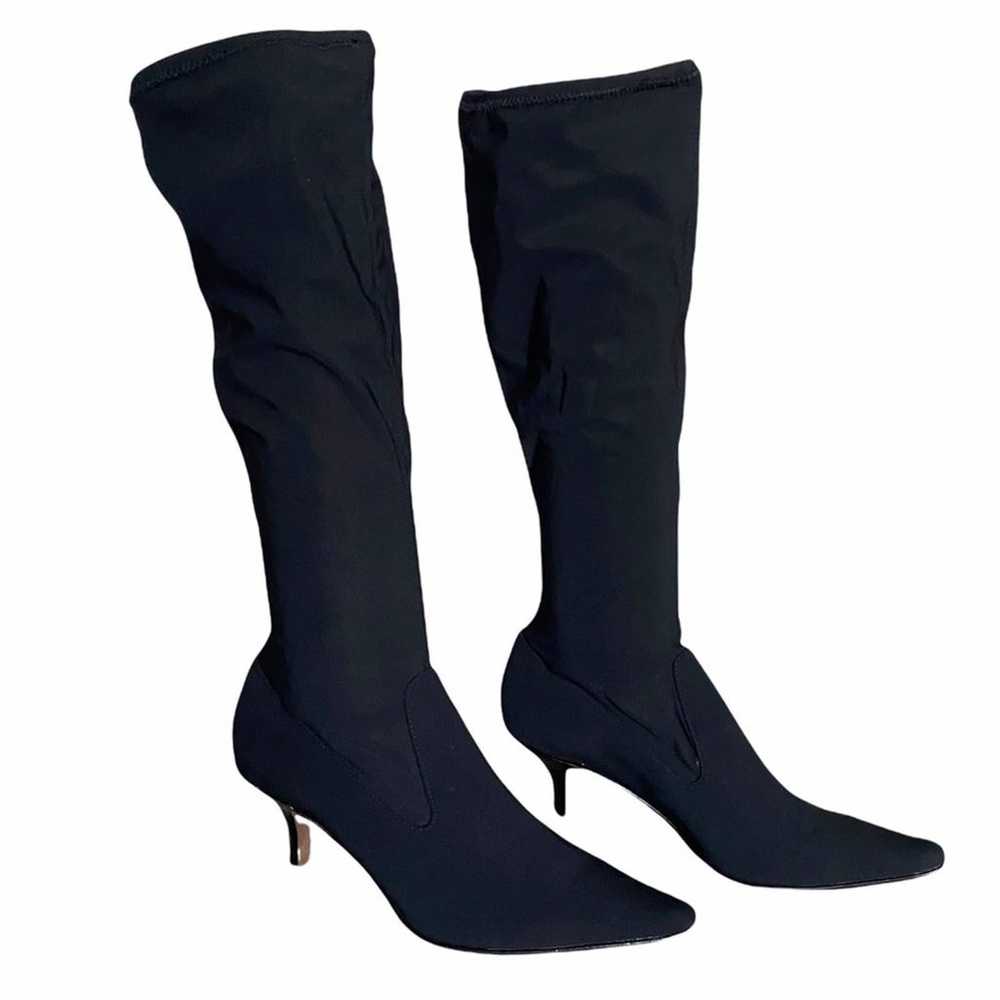 Donald J. Pliner black Nikko tall elastic boots s… - image 2