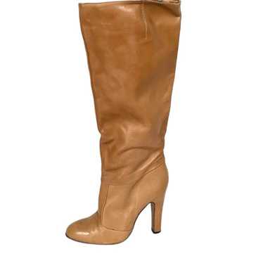 Nina Vintage Tan Supple Leather High Heeled Tall F