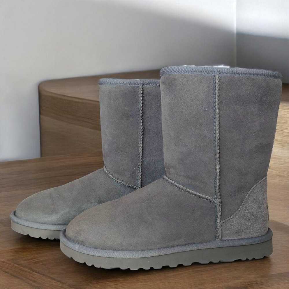 Used once UGG Gray Mouton Boots Classic Short 24cm - image 2