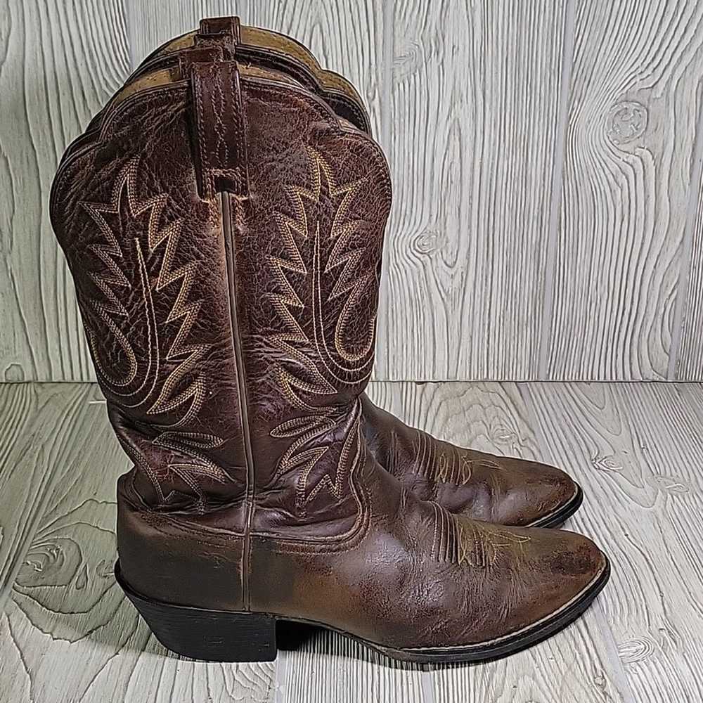 Ariat Heritage R Toe Western Leather Cowboy Boots… - image 2