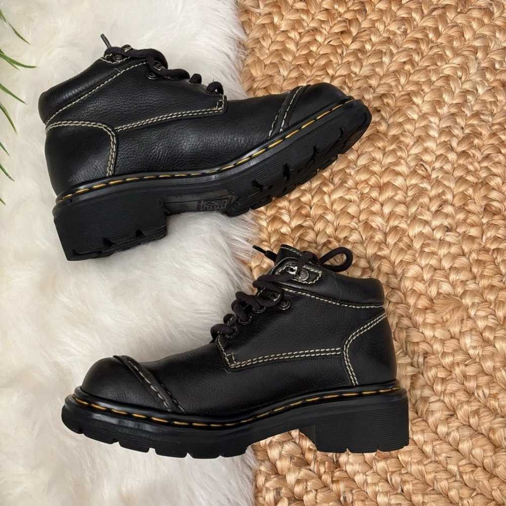 Vintage Dr. Martens Chunky Boots Leather Shoes Wo… - image 5