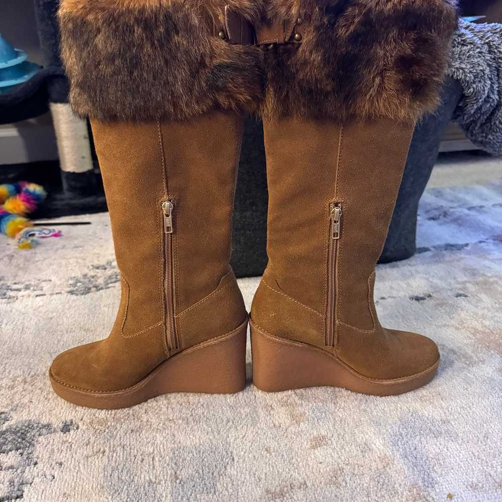 UGG VALBERG Fur Long Boots - Excellent Condition,… - image 1