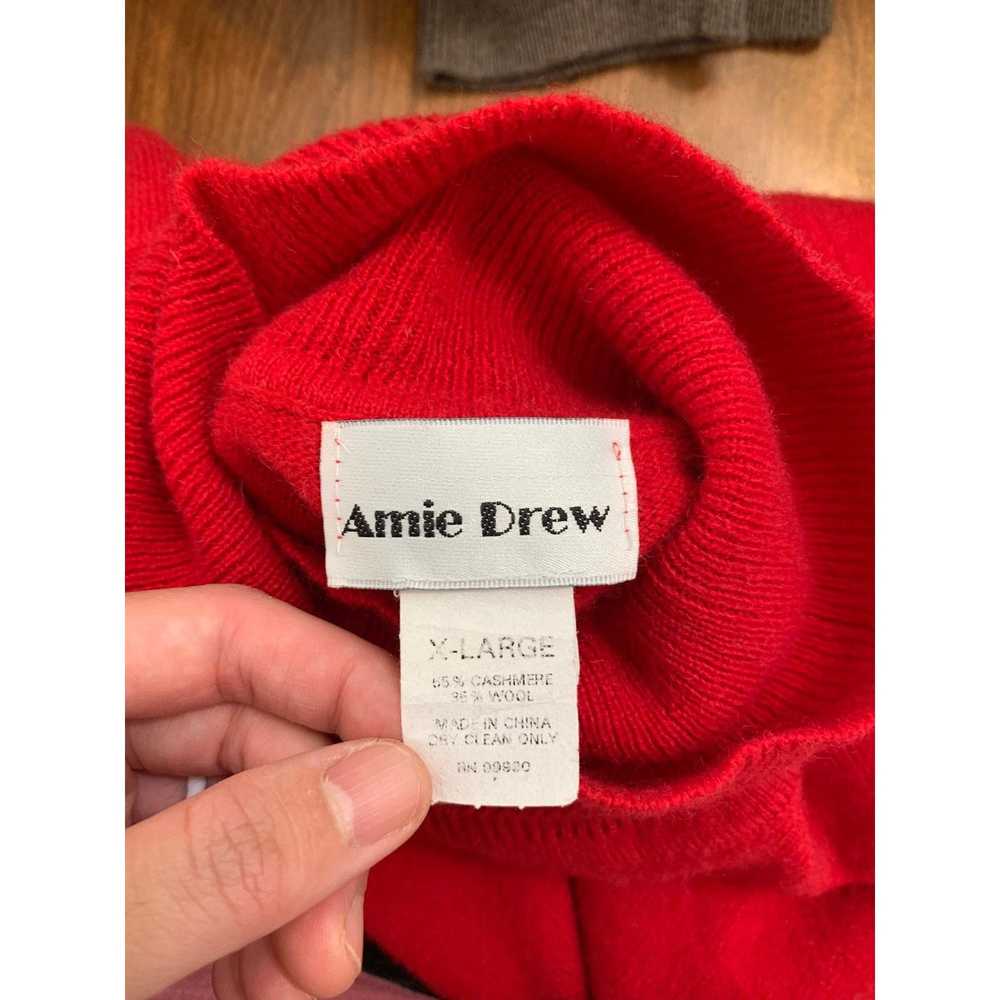 Other Amie Drew Red Turtleneck Sweater size L Cas… - image 3