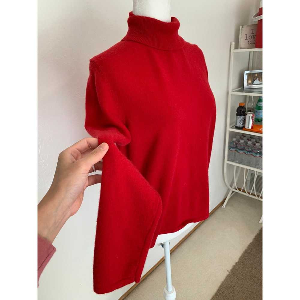 Other Amie Drew Red Turtleneck Sweater size L Cas… - image 5