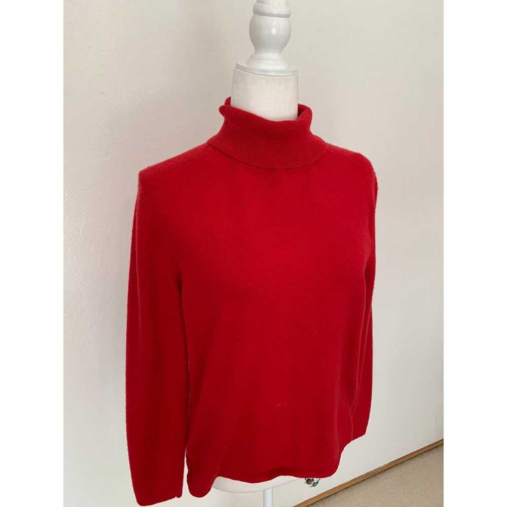 Other Amie Drew Red Turtleneck Sweater size L Cas… - image 7