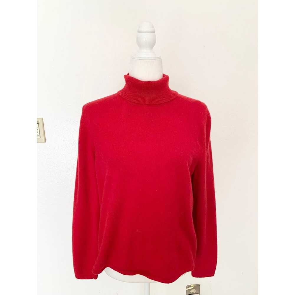 Other Amie Drew Red Turtleneck Sweater size L Cas… - image 8