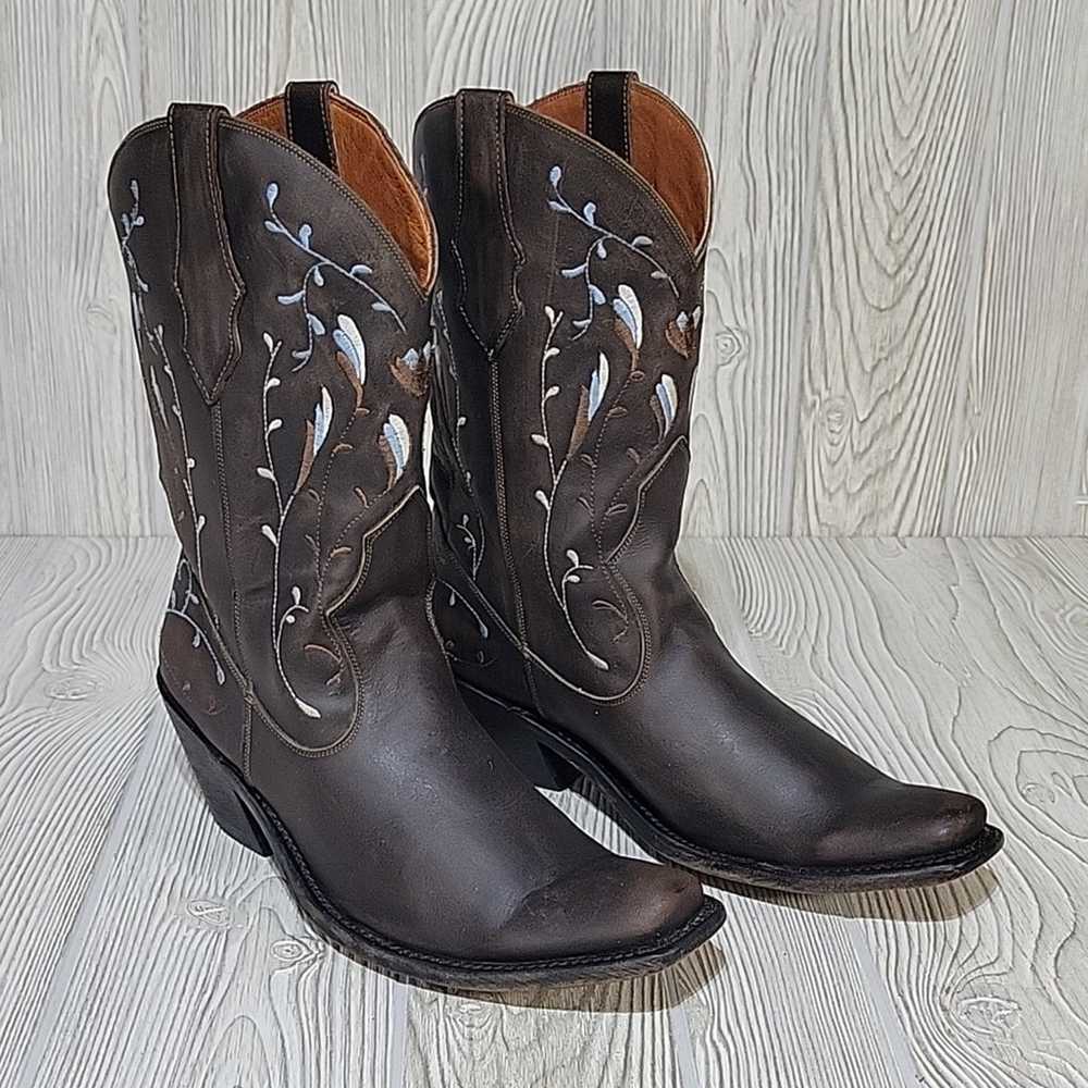 Dan Post Women's Standing 'O' Cowgirl  Leather Bo… - image 11