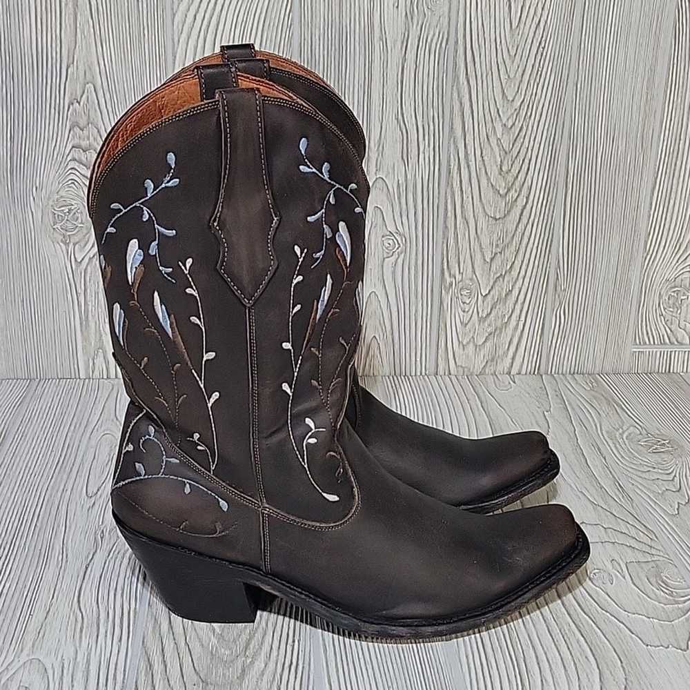 Dan Post Women's Standing 'O' Cowgirl  Leather Bo… - image 2