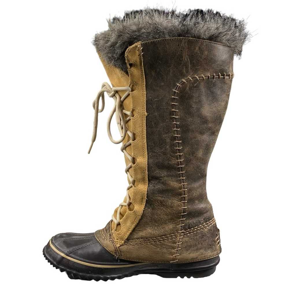 Sorel Women’s Cate The Great Brown Leather Winter… - image 2