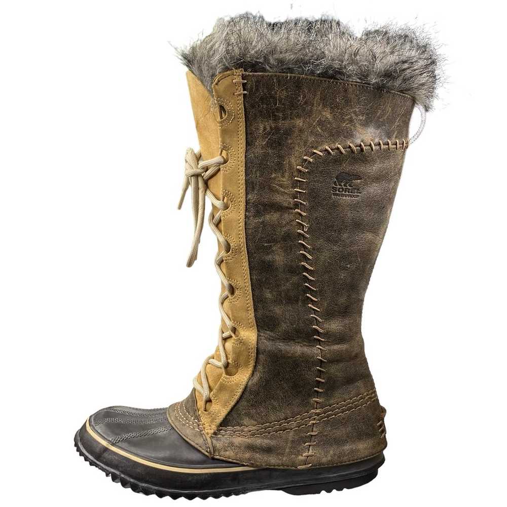 Sorel Women’s Cate The Great Brown Leather Winter… - image 3