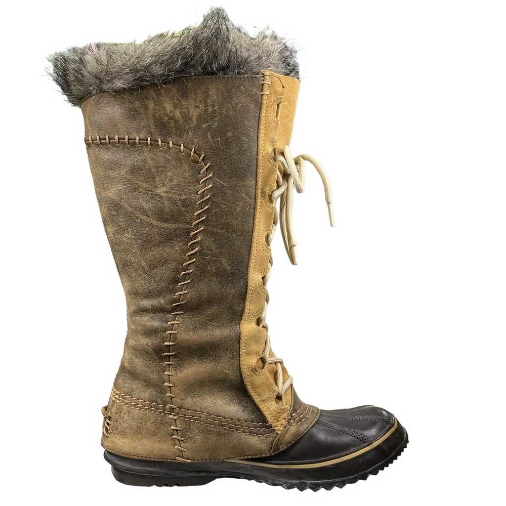 Sorel Women’s Cate The Great Brown Leather Winter… - image 4