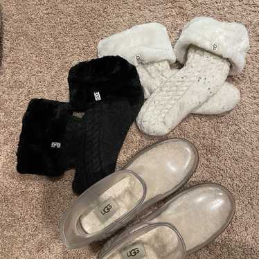 UGG rain boots and sock bundle - image 1