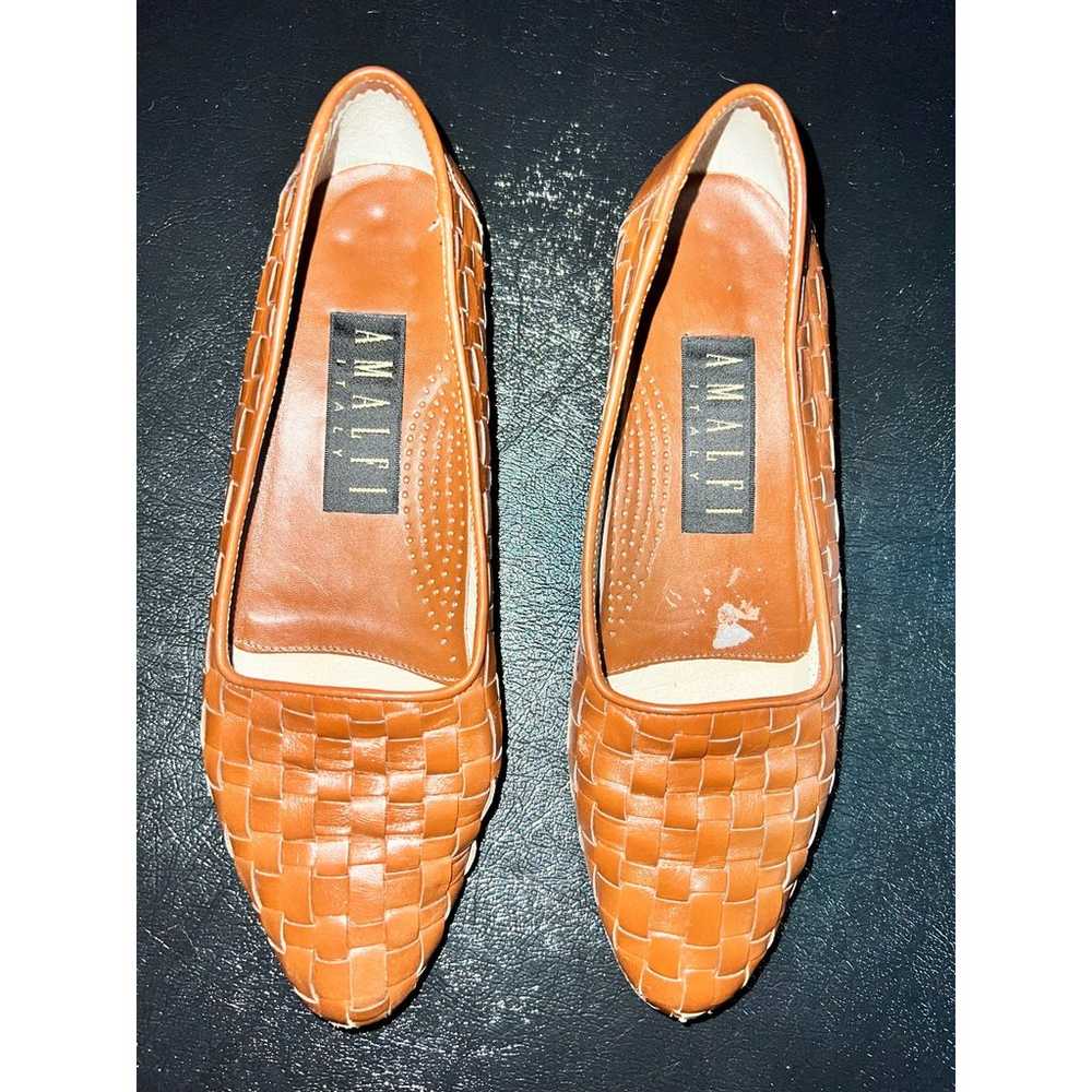 Amalfi Made In Italy Ladies Vintage Woven Leather… - image 1