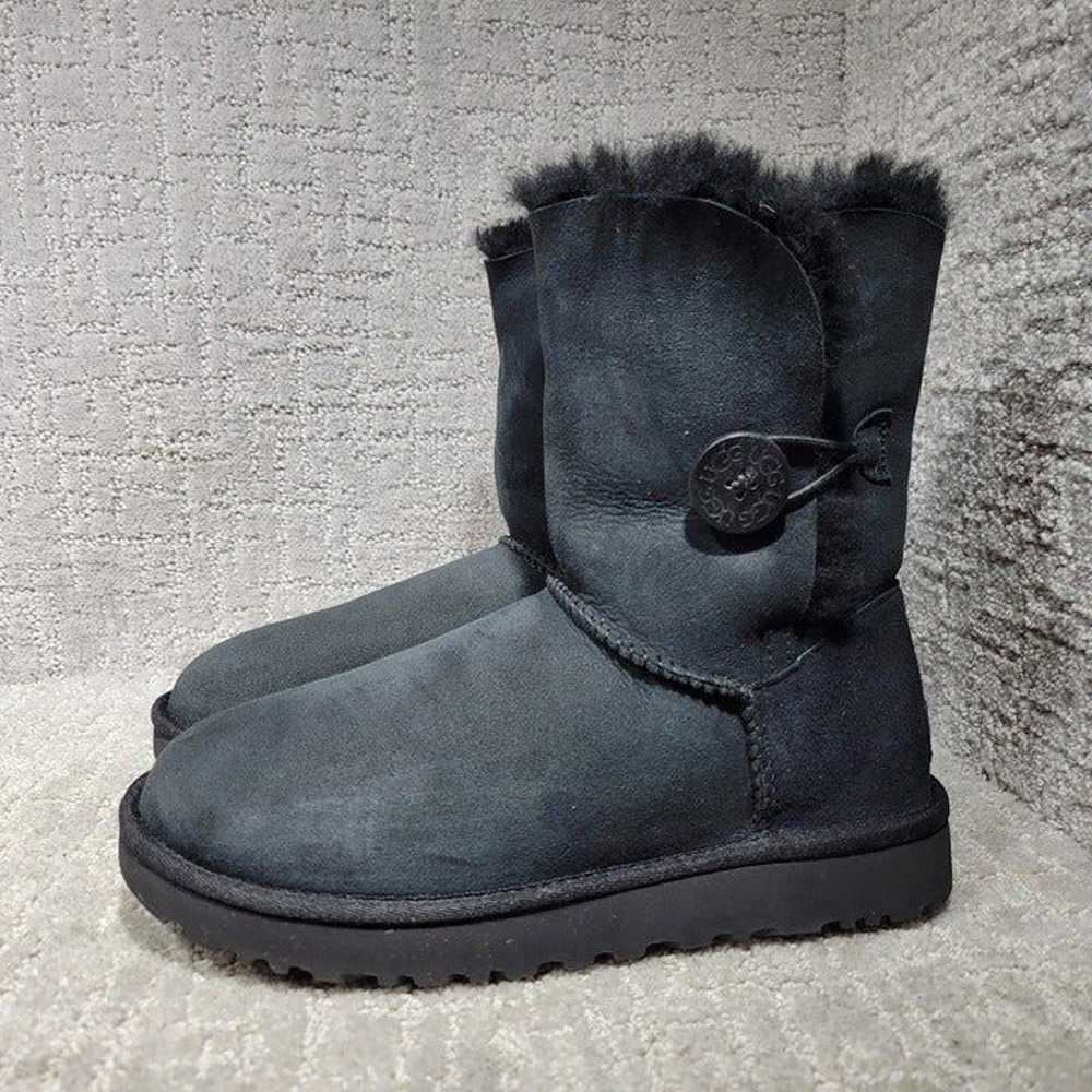 Ugg Baily Button II Womens Size US 7 Black Suede … - image 2