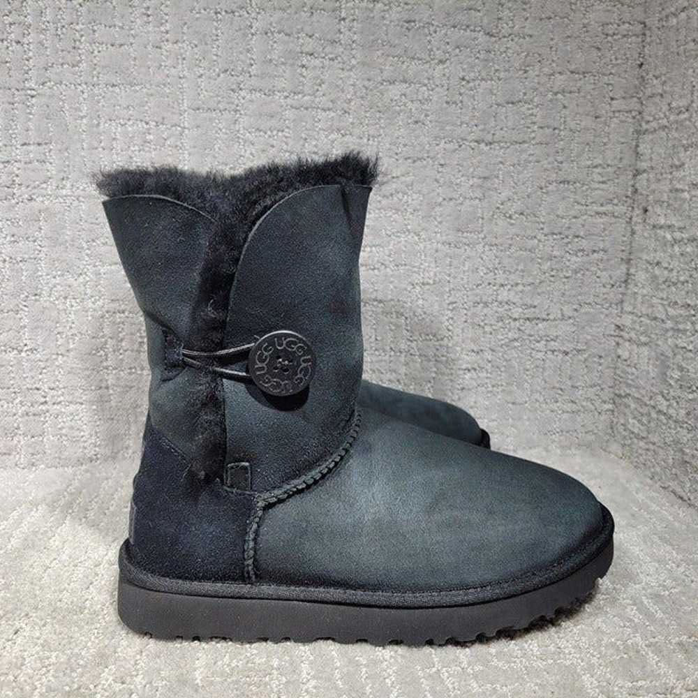 Ugg Baily Button II Womens Size US 7 Black Suede … - image 3