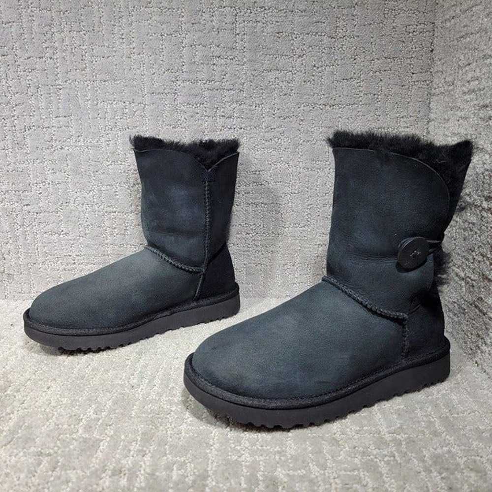 Ugg Baily Button II Womens Size US 7 Black Suede … - image 5