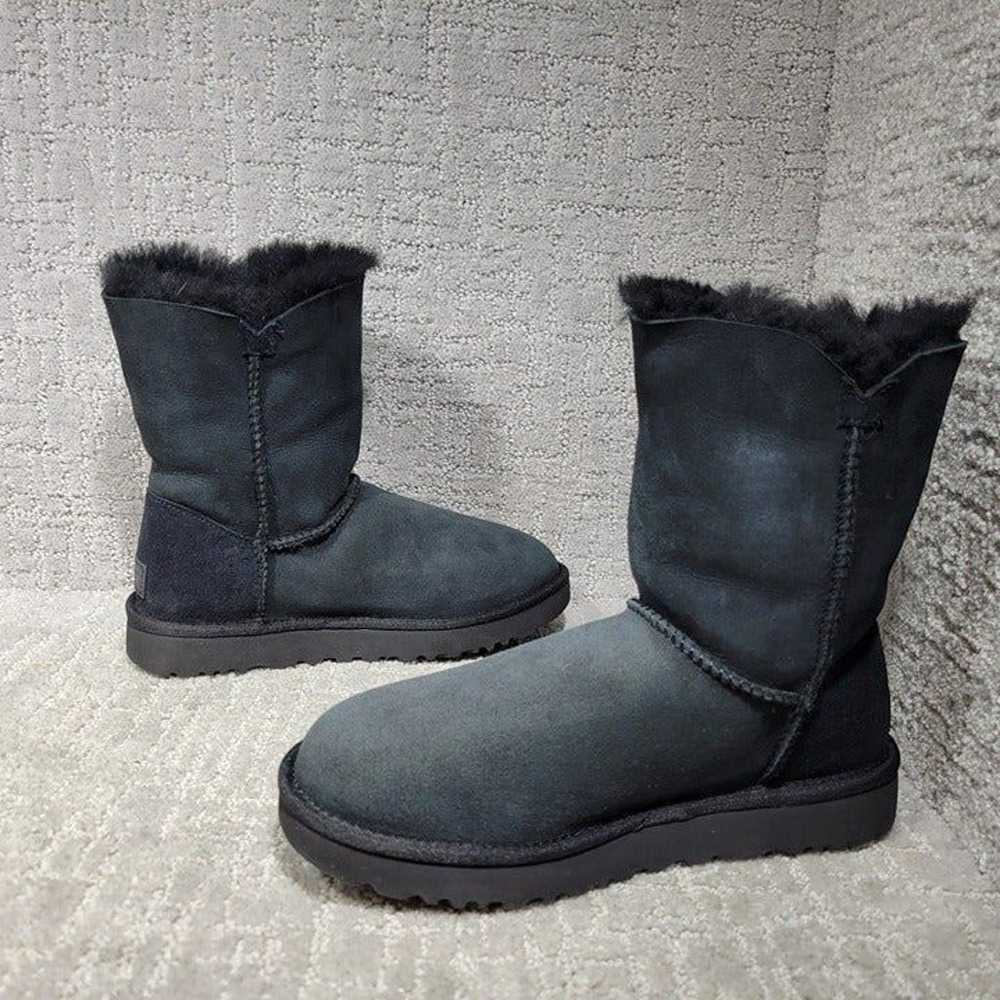 Ugg Baily Button II Womens Size US 7 Black Suede … - image 7