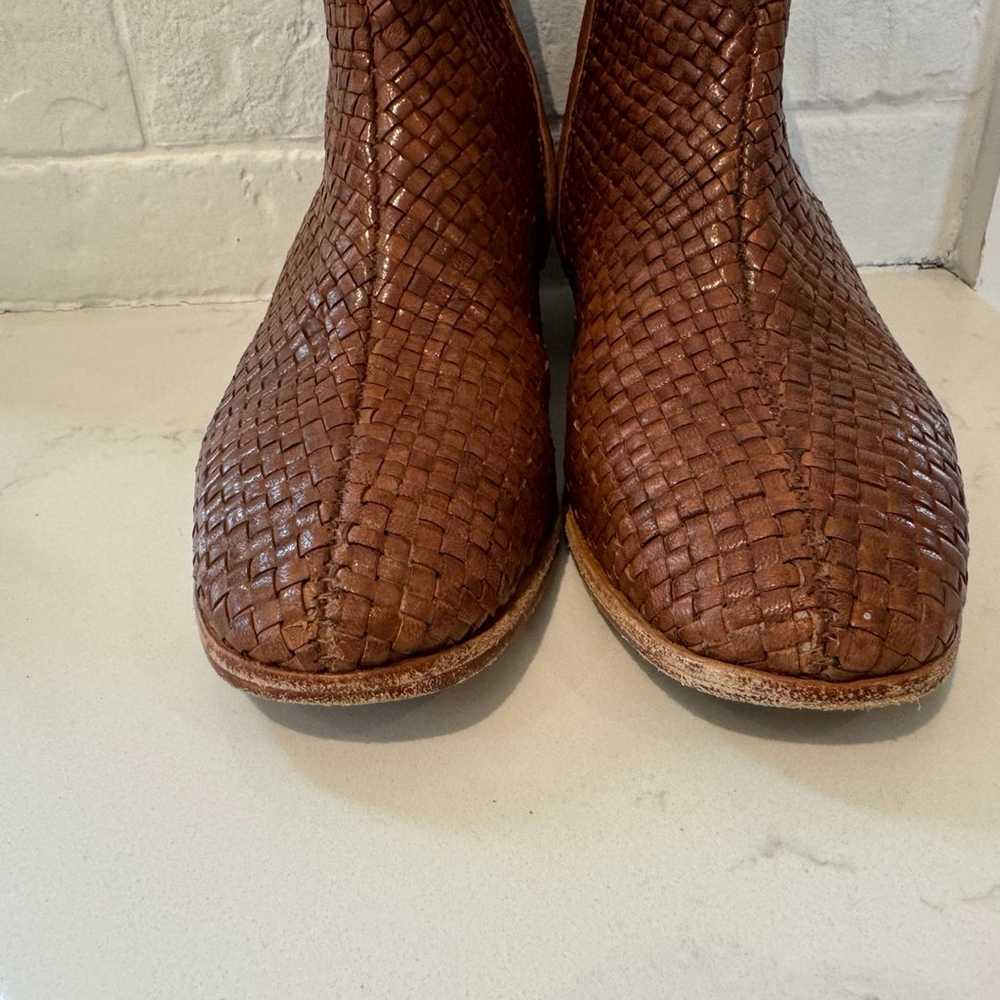 St Agni Hamlet woven leather boots - image 3