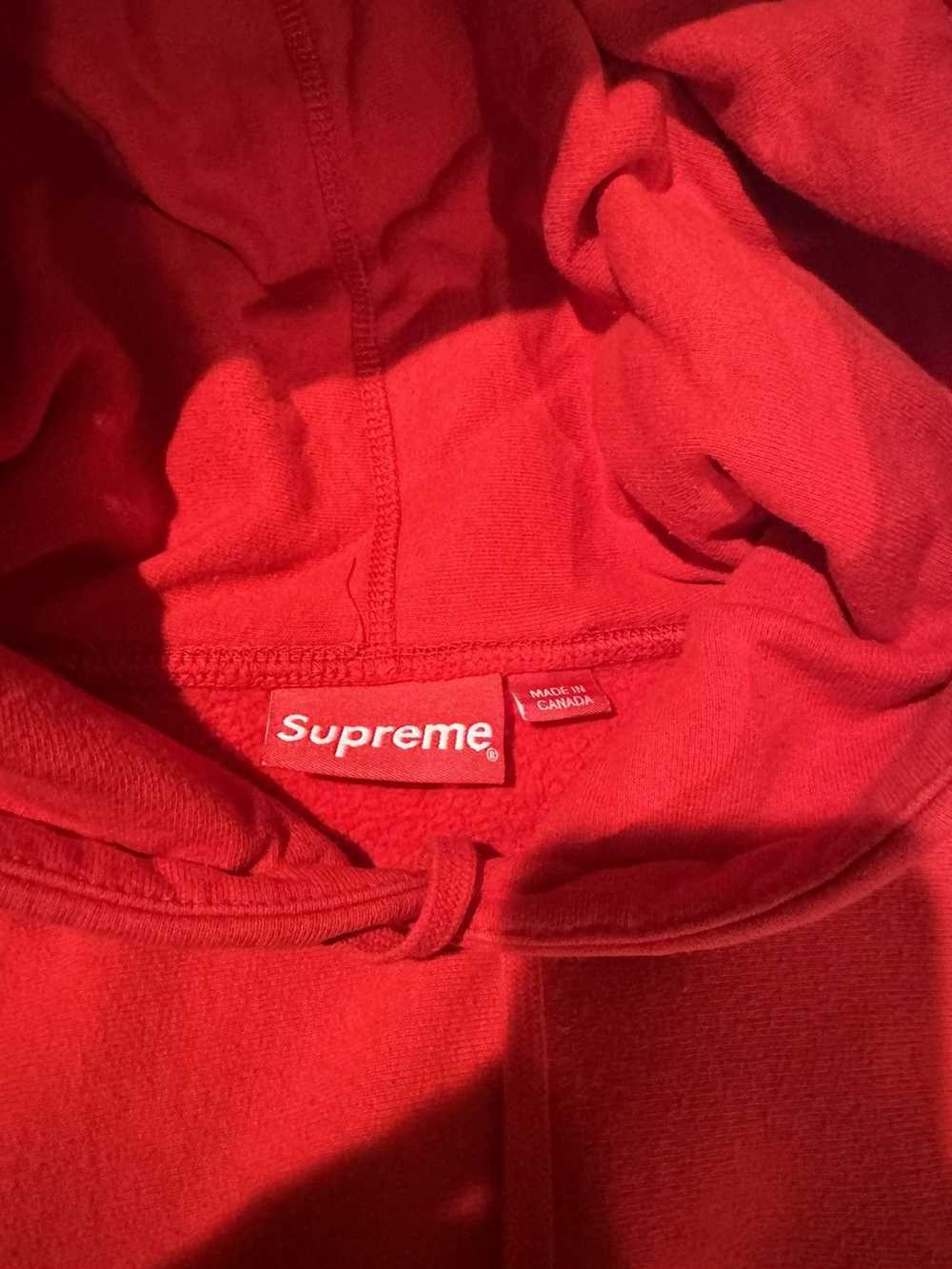 Supreme Chenille Hooded Sweatshirt Red deals L