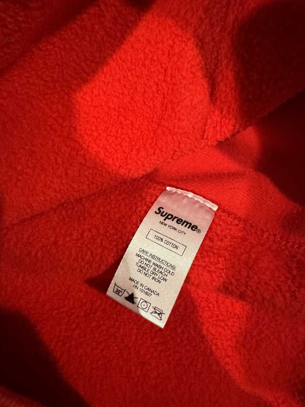 Supreme Chenille Hooded Sweatshirt Red deals L