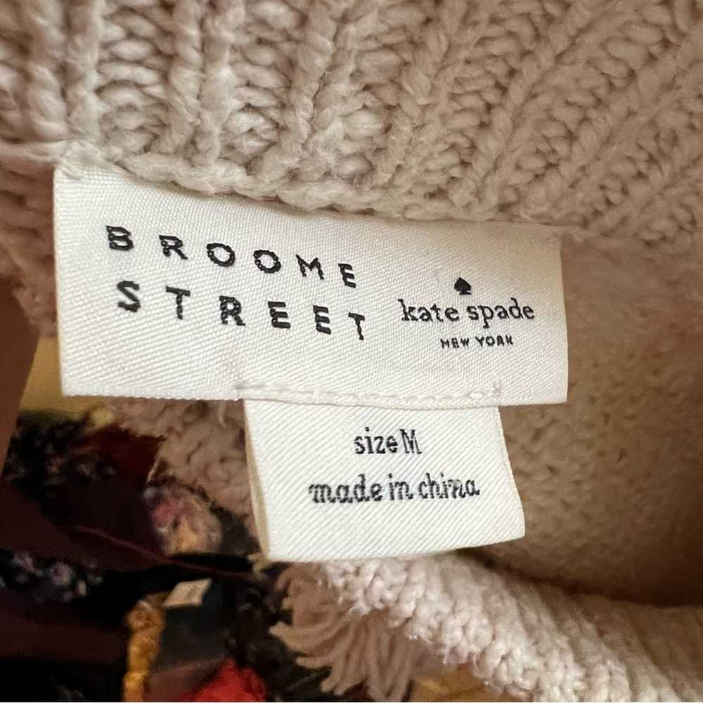 Broome Street Kate Spade Cream Sweater Tassels Co… - image 7