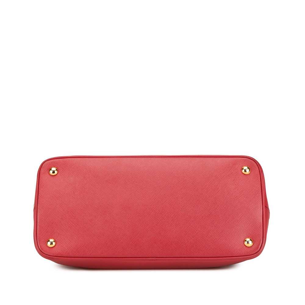 Red Prada Medium Saffiano Lux Open Promenade Satc… - image 3