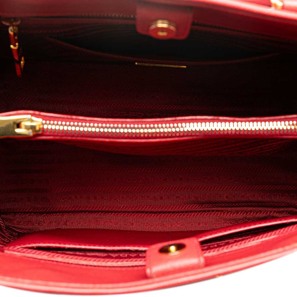 Red Prada Medium Saffiano Lux Open Promenade Satc… - image 4