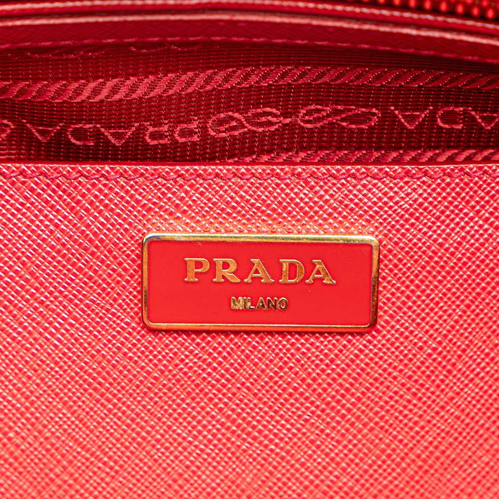 Red Prada Medium Saffiano Lux Open Promenade Satc… - image 5