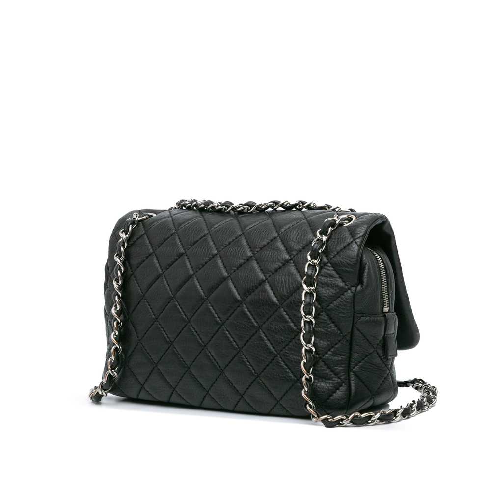 Black Chanel Jumbo Quilted Deerskin Casual Journe… - image 2