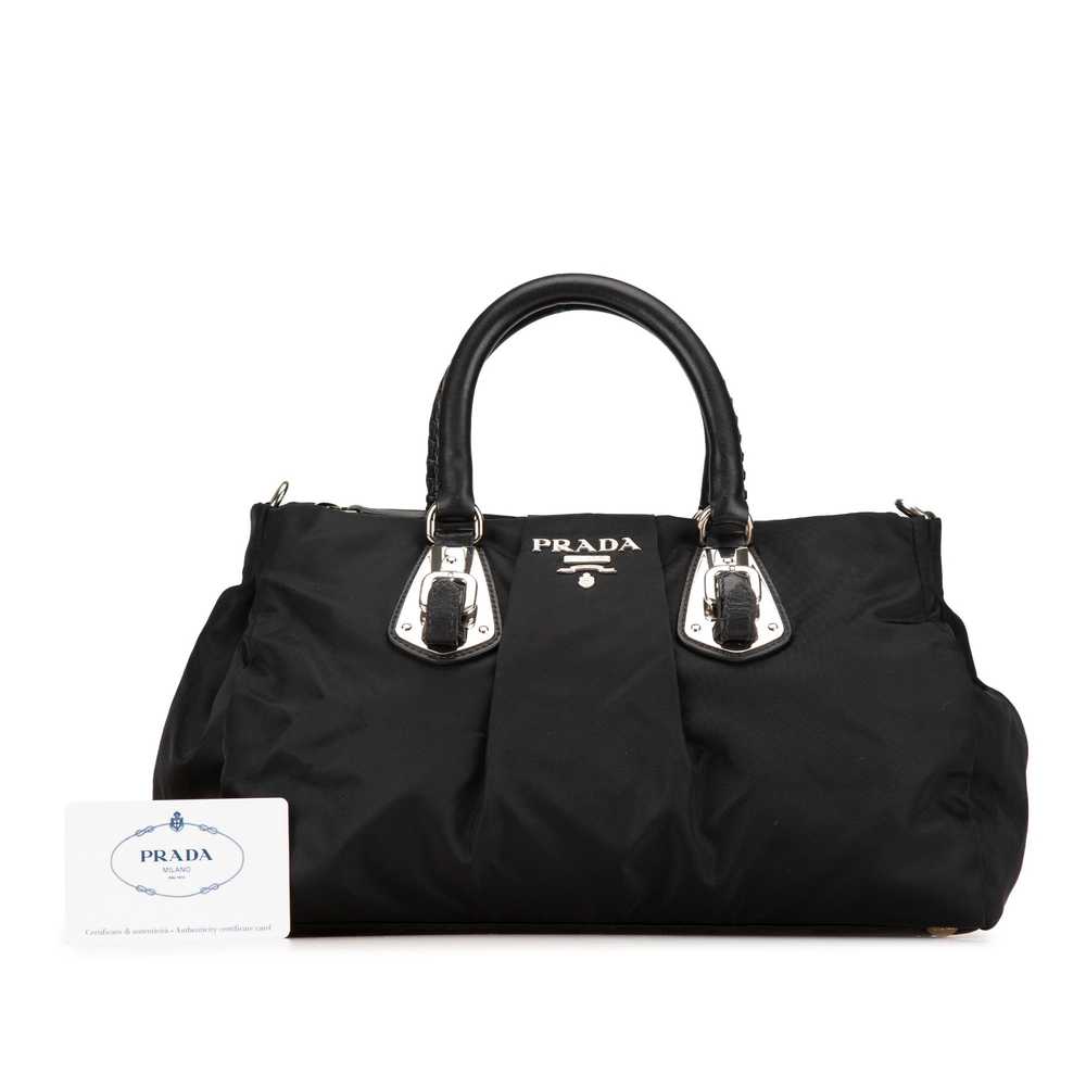 Black Prada Tessuto Satchel - image 8