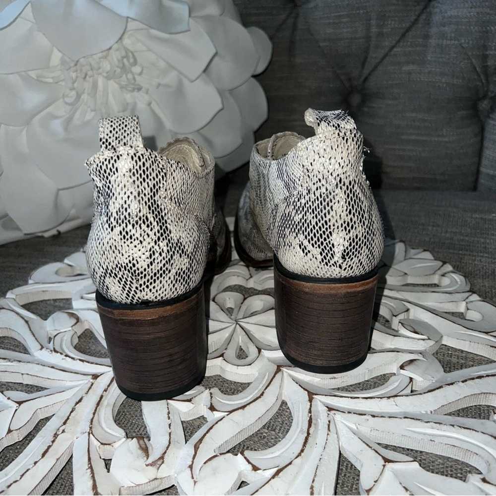 Freebird By Steven Snakeskin Look Leather Booties… - image 10