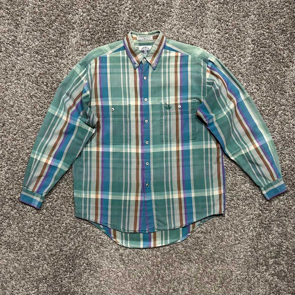 Dockers × Flannel × Vintage Vintage Faded Shirt P… - image 10