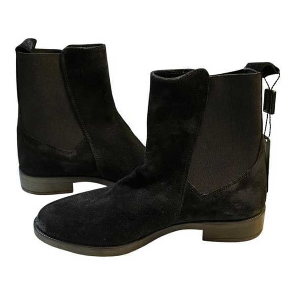 Emmanuel Crasto Black Suede Chelsea Boots Women's… - image 2